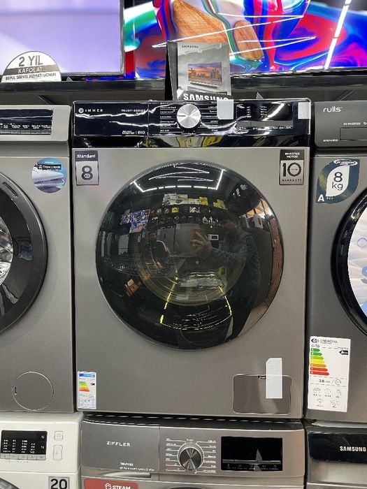 Kir yuvish mashinasi invertor 8kg