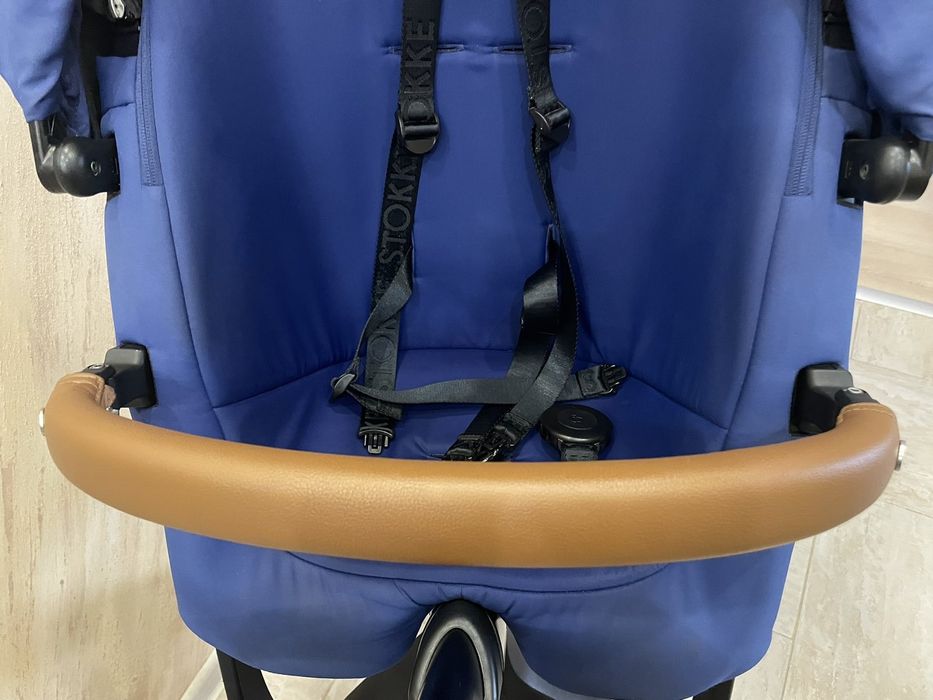 Детска Количка Stokke® Xplory® X + бебешки кош - цвят Royal Blue