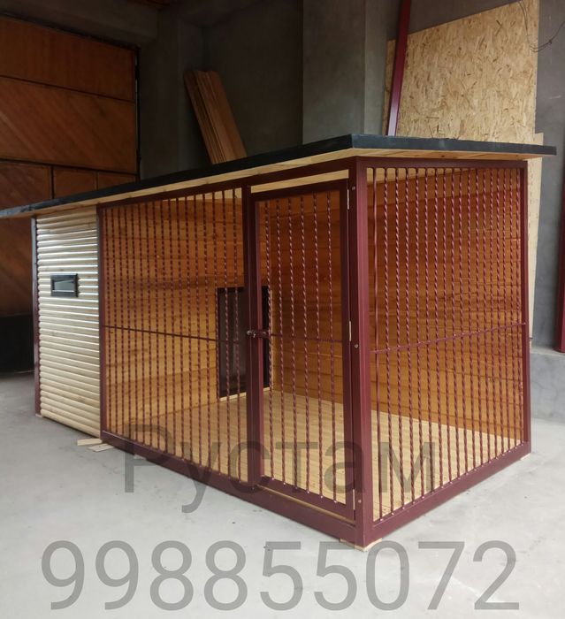 Будка для собак и кошек домик вольер монеж дляживотных Столярный цех