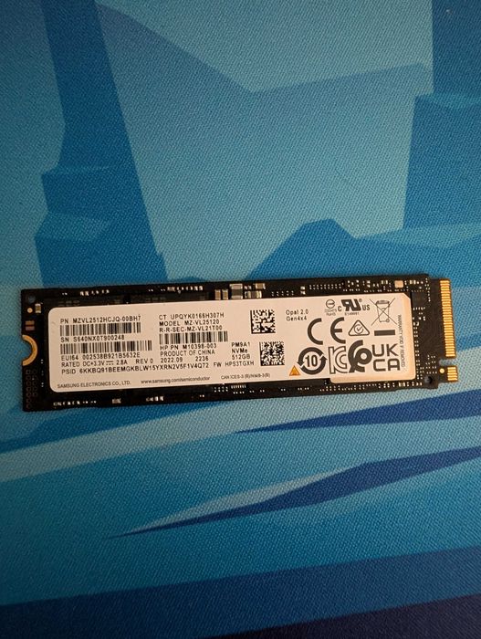 NVMe SSD Samsung 512 Gb