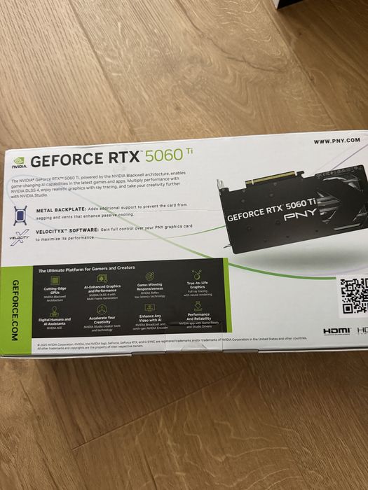 PNY GeForce RTX 5060 Ti 8GB GDDR7 128 bit Sigilat