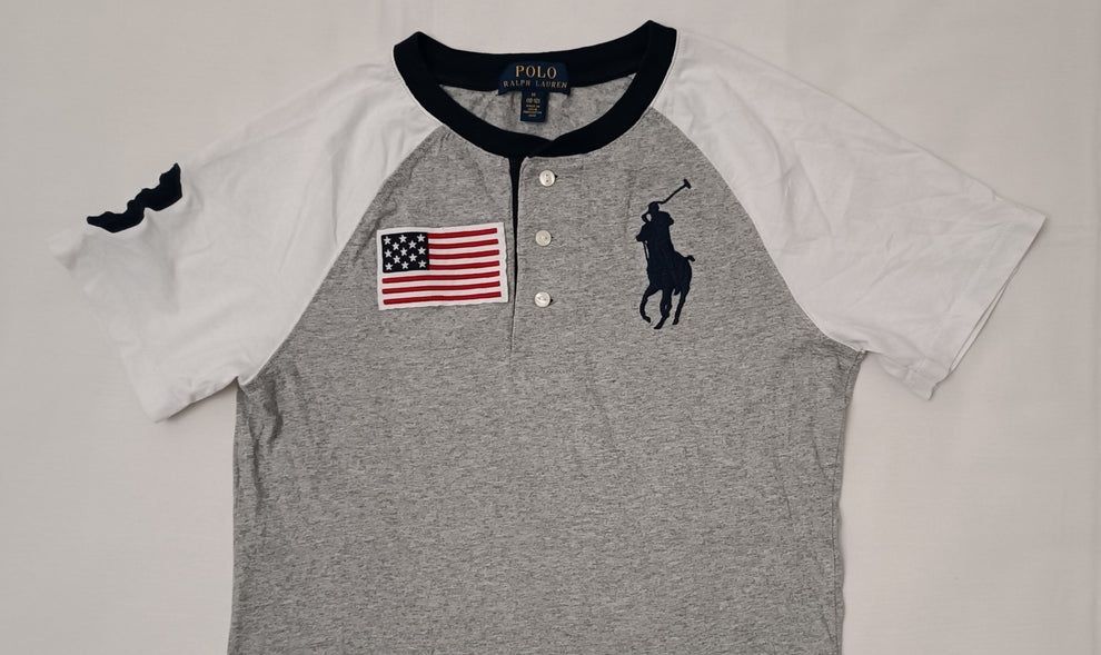 POLO Ralph Lauren USA Shirt оригинална тениска ръст 137-147см памучна фланелка