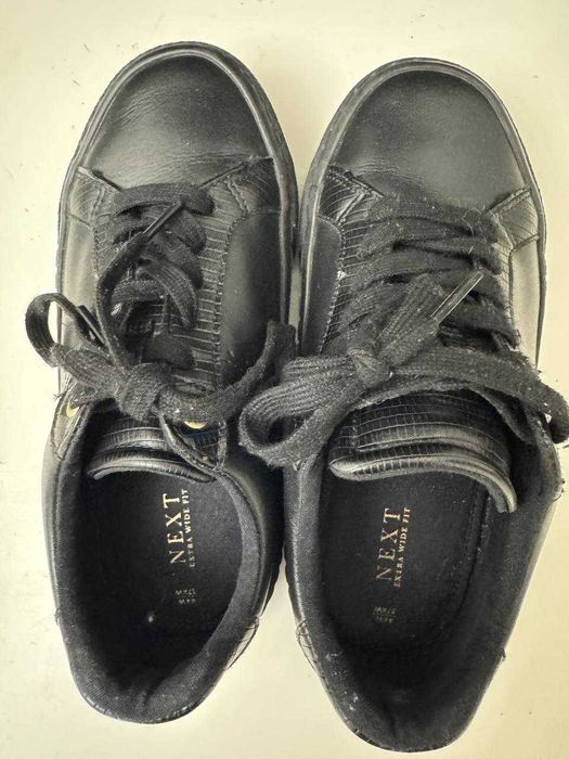 Кожаные лакированные туфли /лоферы /кеды NEXT, размер 37