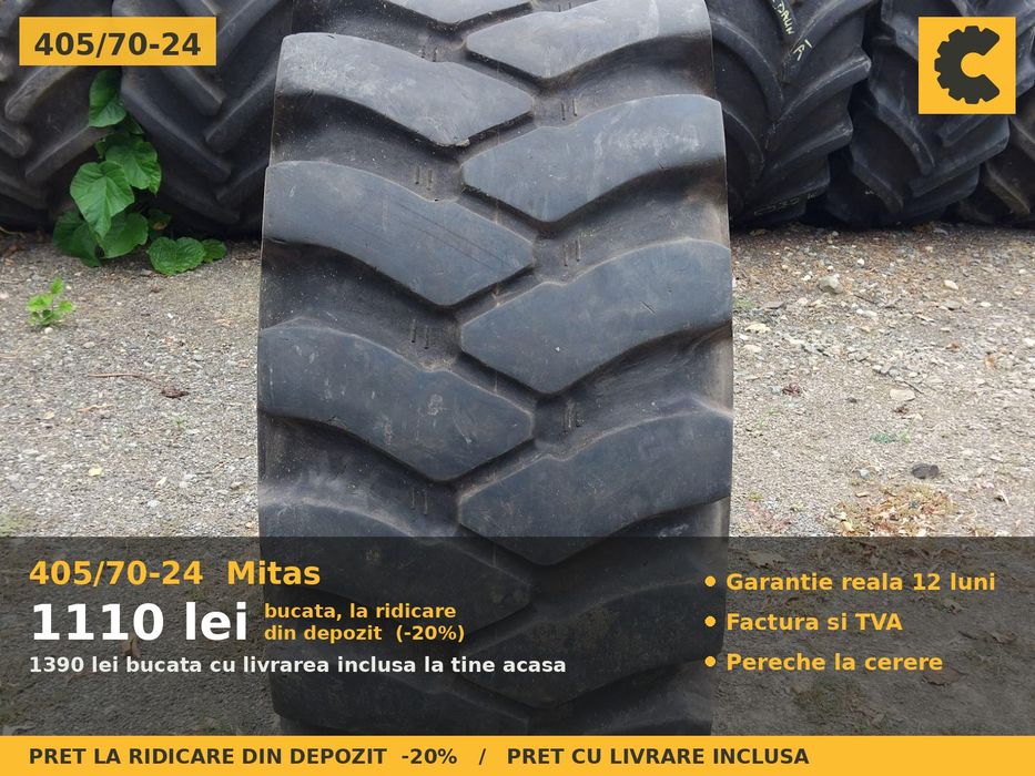 Anvelope Cauciucuri 405/70-24 405/70 24 400/70R24 4057024 Mitas Buldo Miniincarcator si Industrial Utilaje Agricole SH Second Hand SECOND HAND