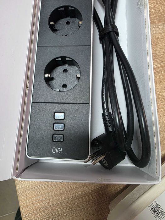 Prelungitor priză inteligentă triplă cu protecție, Eve Energy Strip