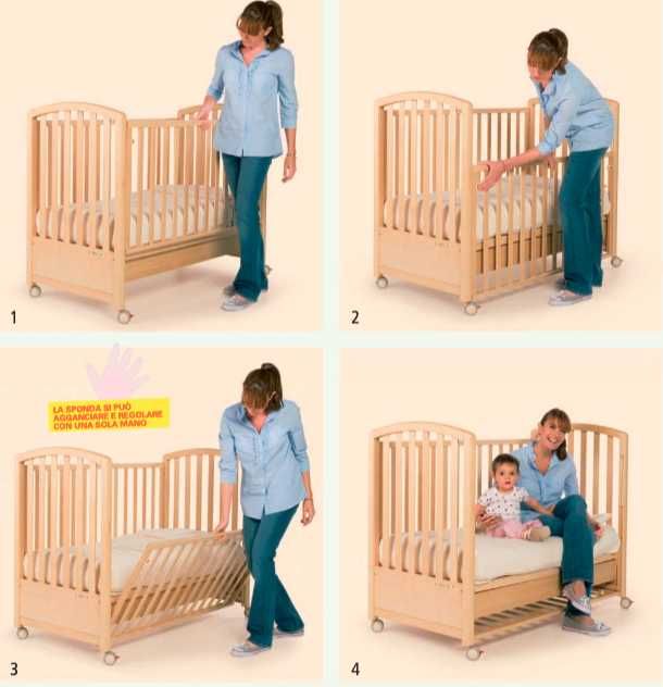 Детско легло/кошара/ FOPPAPEDRETTI, модел Cuore di mamma. Масив, НОВО.