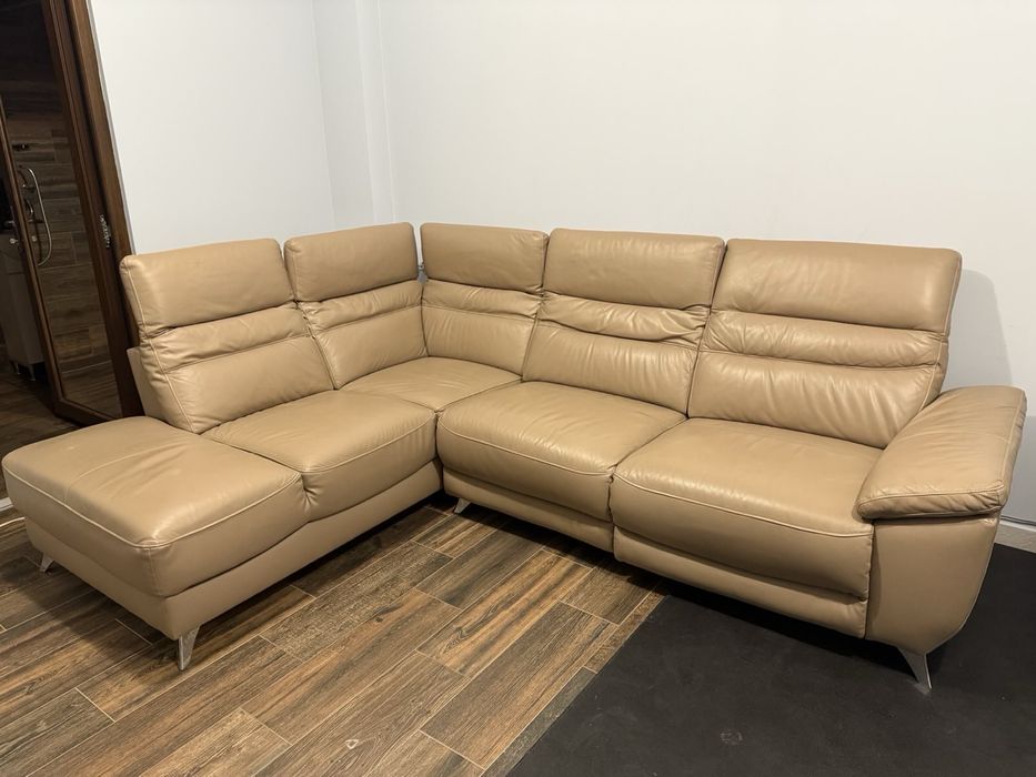 Coltar piele ecologica, recliner electric