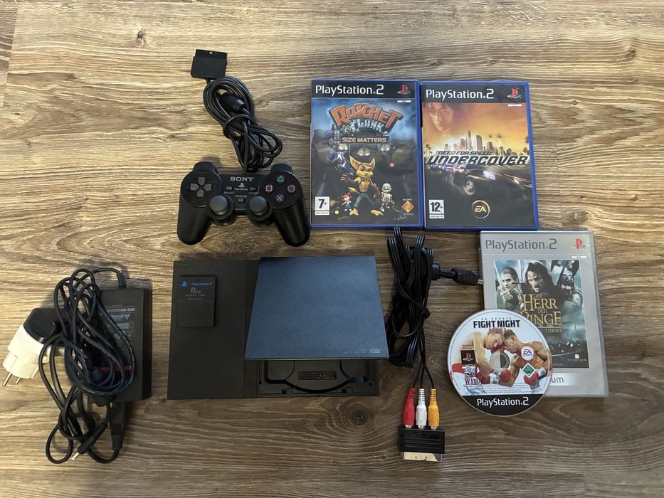 Play Station 2 Super Slim + игри [PS2]