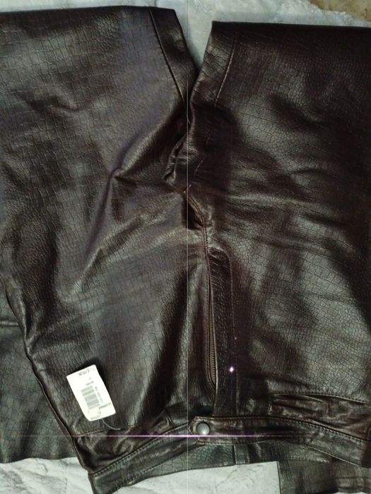 Pantaloni Piele vintage talie 40