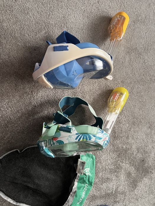 Mască snorkel Subea Easybreath si labe inotatoare