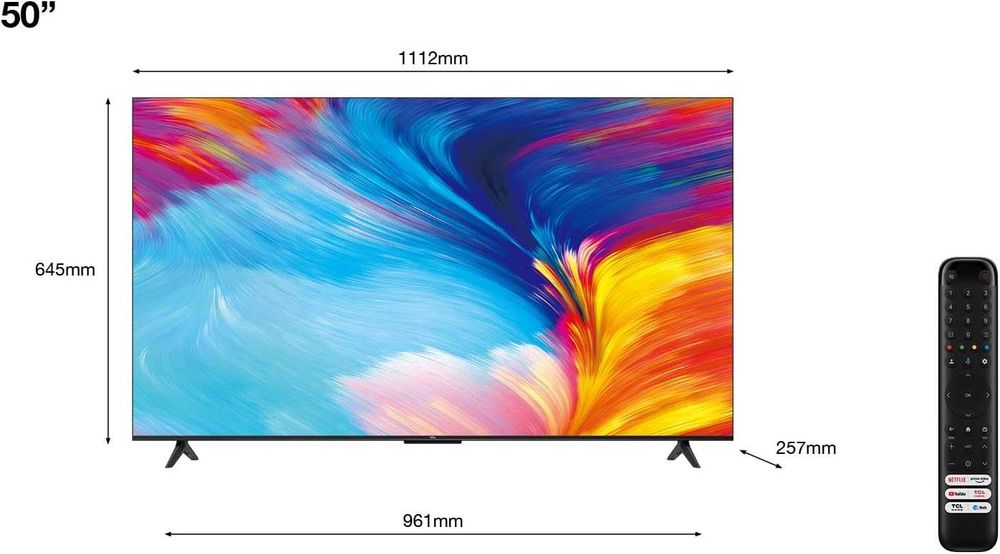 TCL 50P639 4K UHD HDR 10+ - Smart TV