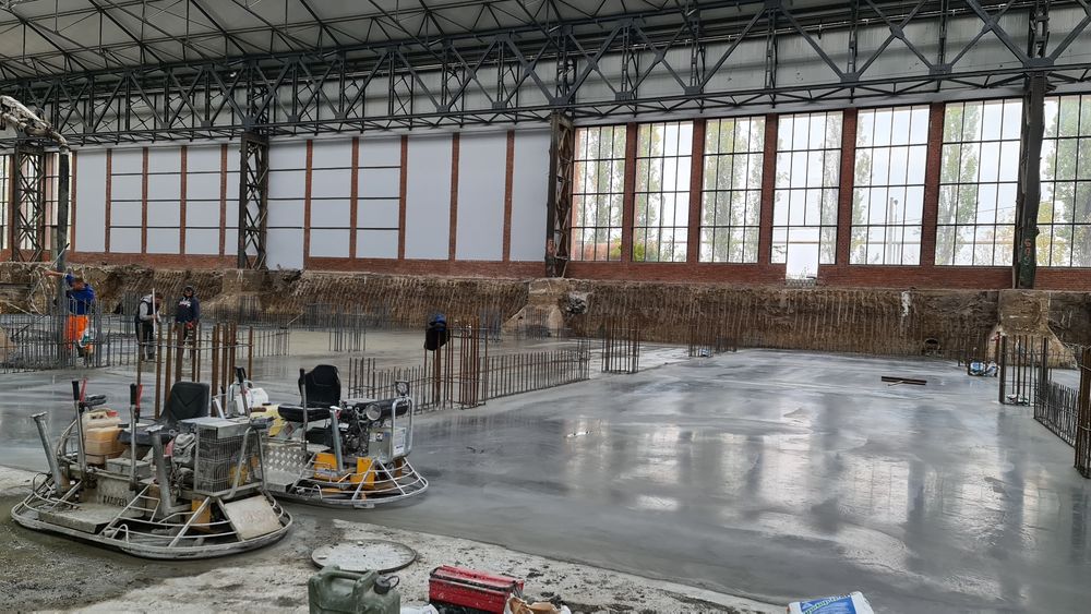 Turnare Beton Elicopterizat cu Quart / cuart, finisare cu elicopter, Pardoseli beton Industriale,  Beton Periat, platforme betonate