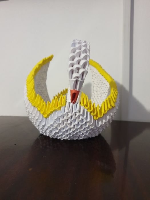 Origami 3d lebada si bicicleta