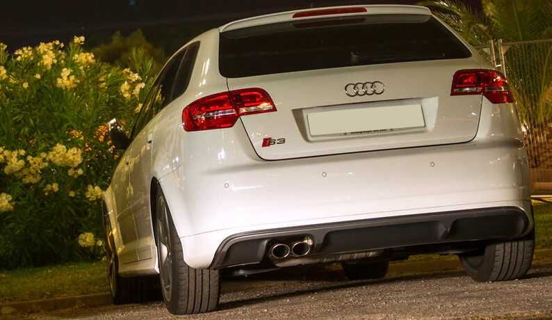 Prelungire bara spate fusta spoiler lip difuzor AUDI A3 8P SPORTBACK