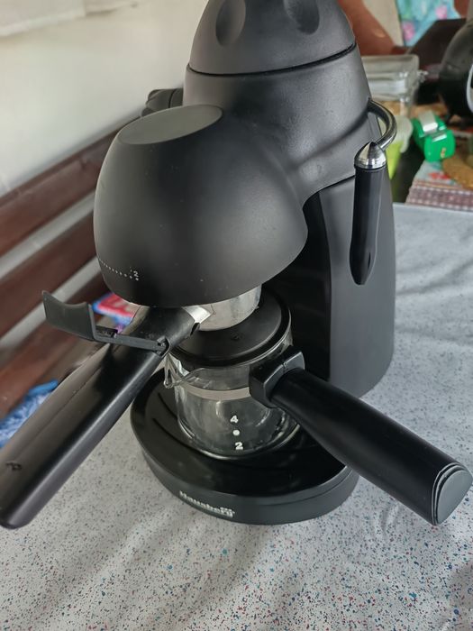 Espressor Hausberg HB-3710 Espresso/Cappuccino, 650W, testat și funcțional, cu cutie