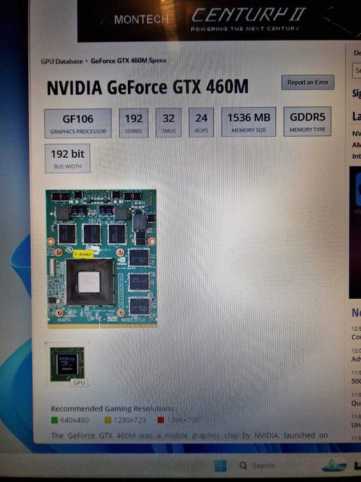 Laptop Vintage Gaming Asus i7