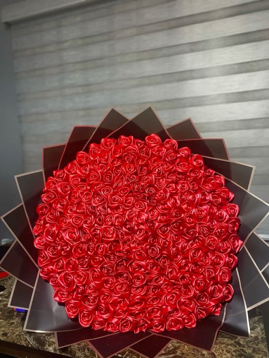 Цветы из Атласных лент