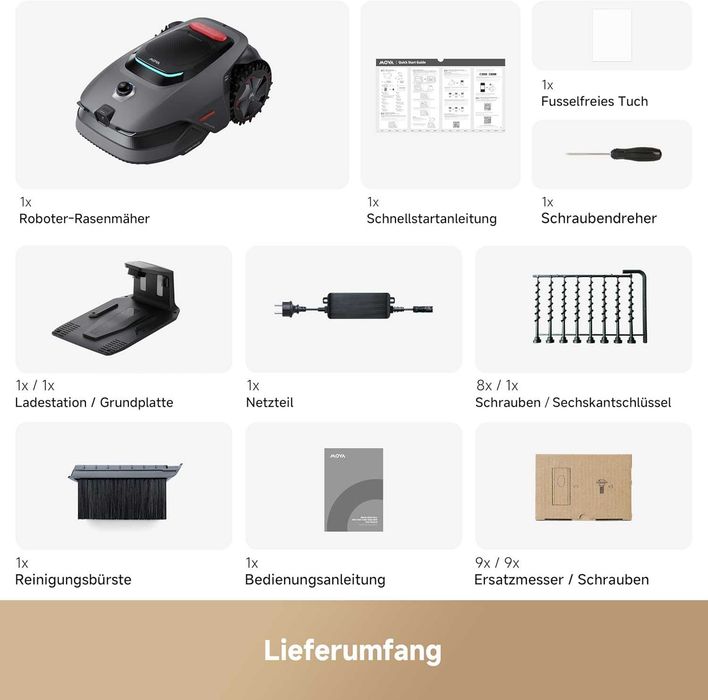 ПРОМО Нов 2г Гаранция Робот за Косене на Трева Mova LiDAX Ultra 1200 – 1200 м², AI Vision, 3D LiDAR, Без Периферен Кабел