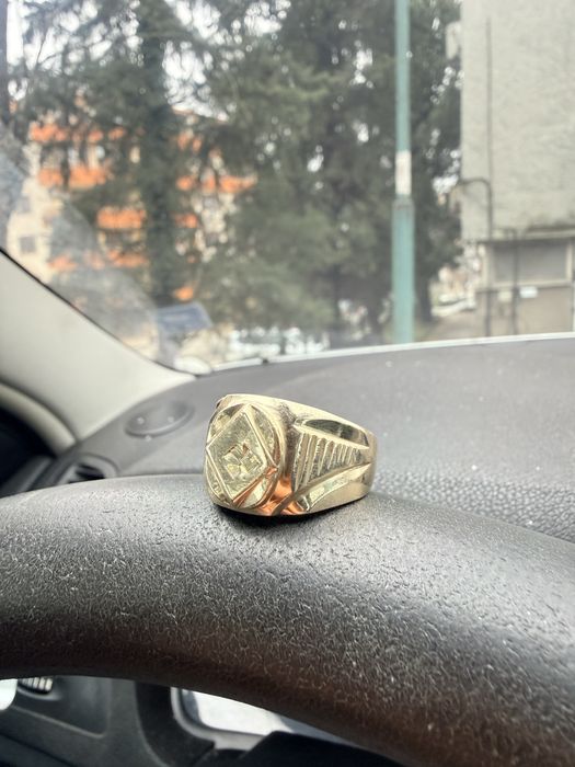 Пръстени от мед. стомана с печат 585