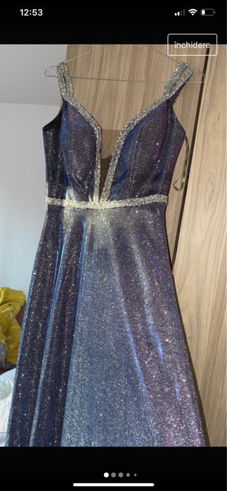 Rochie superba cu sclipici cromatic