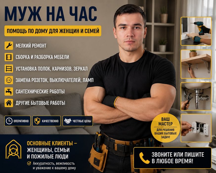 Муж на час | Уйдаги майда ишлар