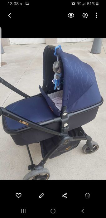 Бебешка количка комбинирана Cangoroo Mira