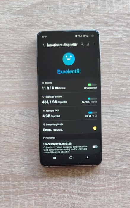 Samsung Galaxy S10 – 512 GB / 8 GB RAM – Aspect impecabil, display aftermarket