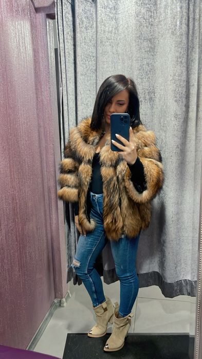 Haina din blana naturala