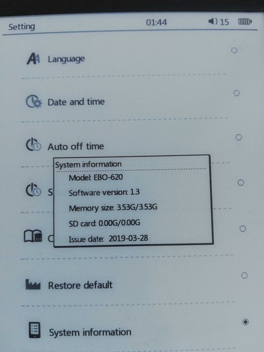 Denver EBO-620 като нова електронна книга