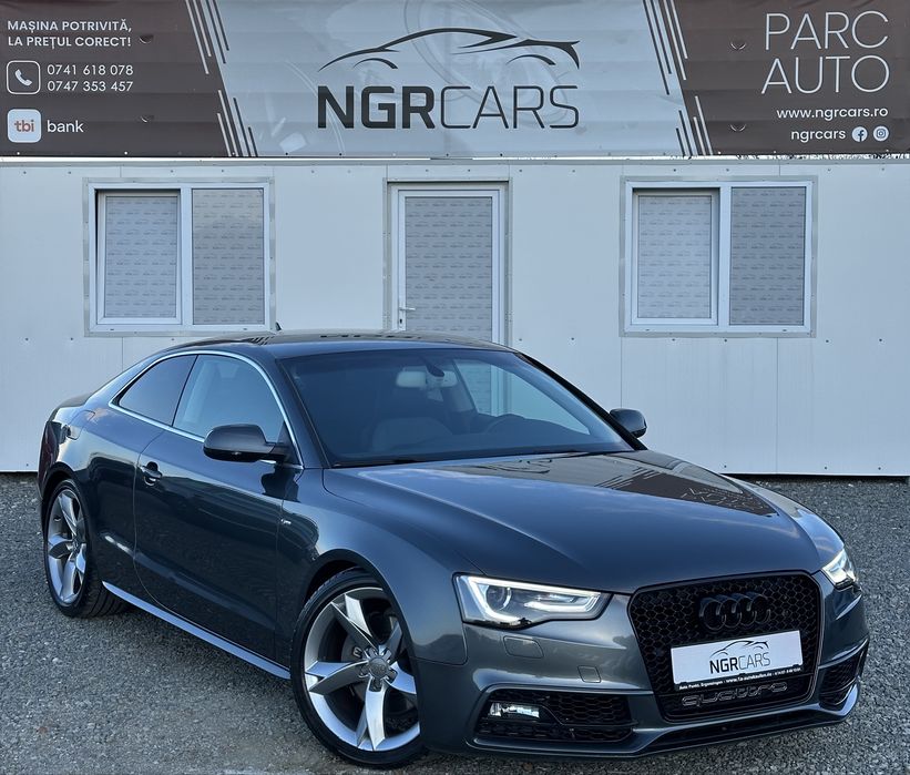Audi A5 2.0 TFSI 2014 Quattro S-tronic S-Line 130.000KM Daytona Grau Perleffekt Euro 6 | RATE / TRANSPORT / NUMERE