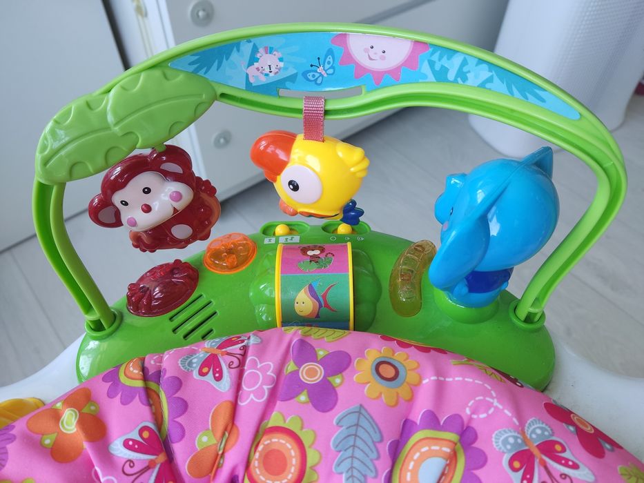 KIKKA BOO бебешко Бънджи на стойка FOREST FUN РОЗОВ