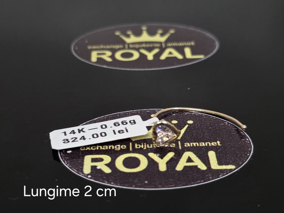 Bijuteria Royal: Cercel aur 14k/ 0.66 gr