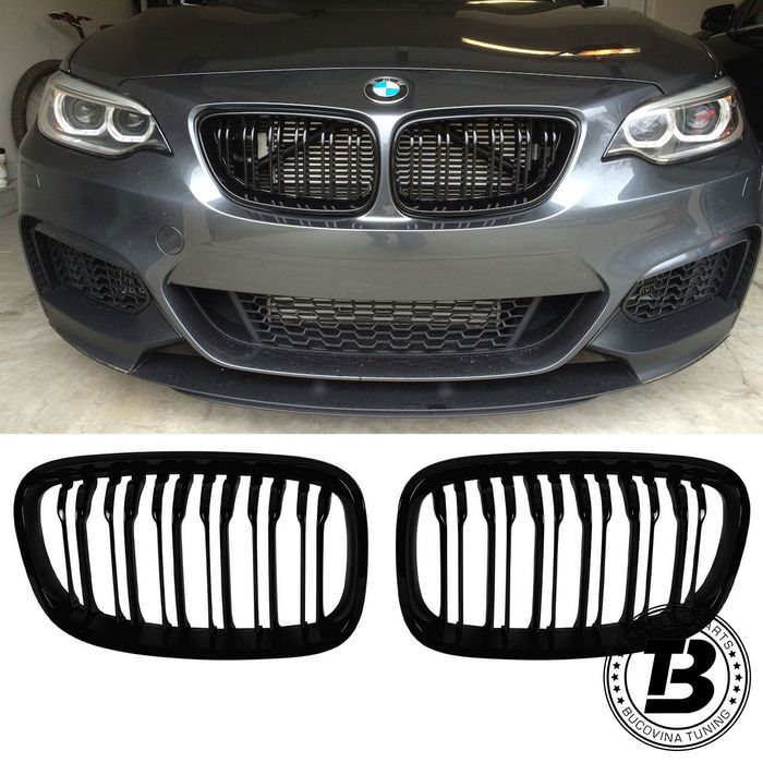 Grile Duble compatibile cu BMW Seria 1 F20 F21 M Design