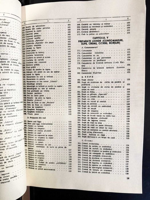 Rețetar Preparate Culinare pentru Turismul Internațional - Ediția 1986