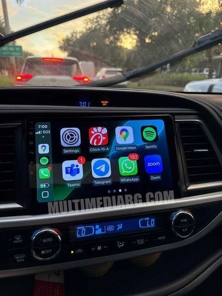 Toyota Highlander 2014-2019 Мултимедия Навигация Android