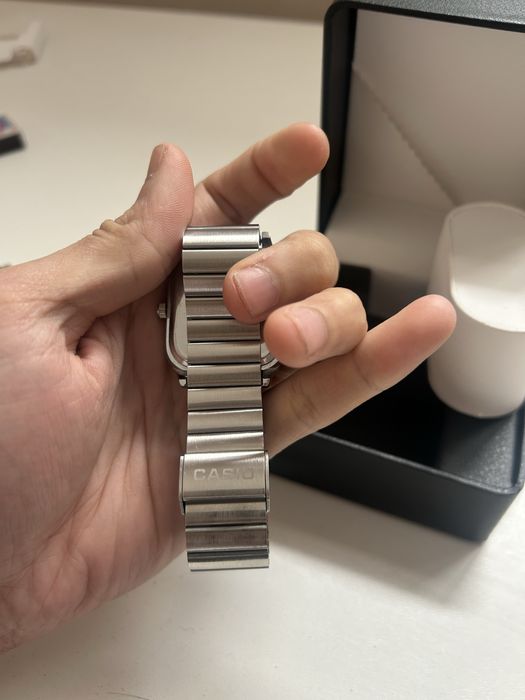 Часы Casio мужские, б/у, нержавейка