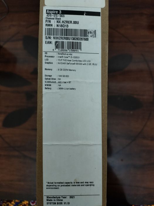 Noutbuk Acer Aspire 3 A315