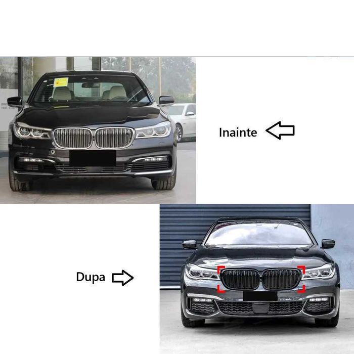 Grile Nari M Performance Simple BMW G11 G12 Non-Facelift, Negru Lucios