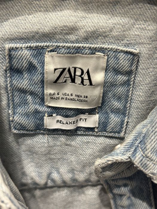Джинсовая рубашка Zara на подростка