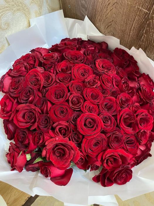 101 роза красивый букет