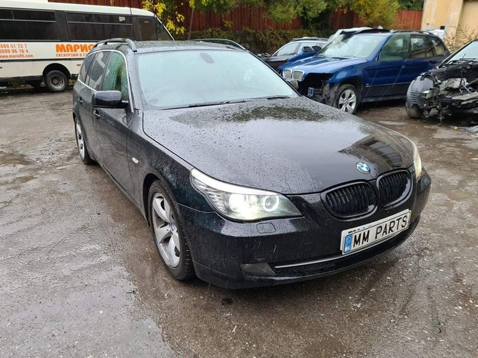 BMW E61 520d N47 177кс Cic навигация Dynamic Facelift ръчка НА ЧАСТИ!