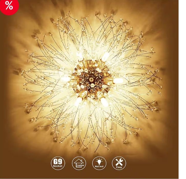 Plafoniera Candelabru Modern din Cristal Plafoniera LED G9/E14