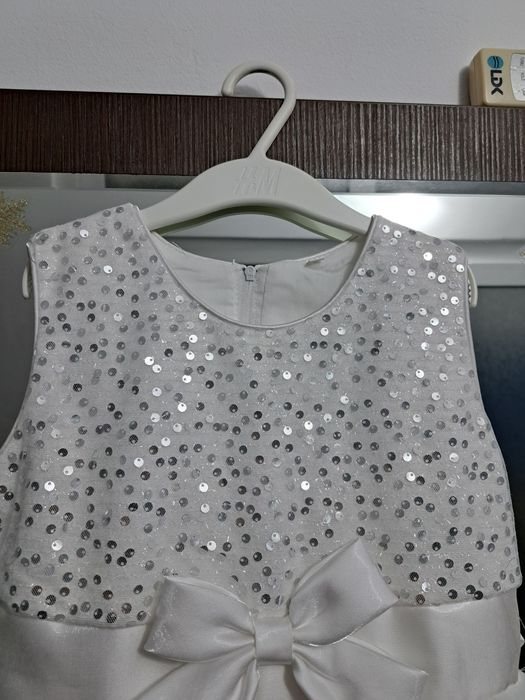 Rochie alba fetita marimea 130