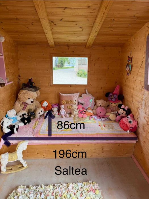 Cabană de joacă personalizată pentru copii cu suprafață 8mp !