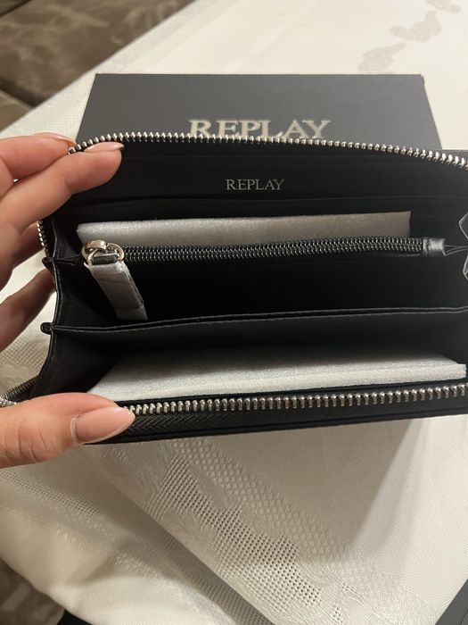 Оригинално Портмоне Replay, гладка кожа