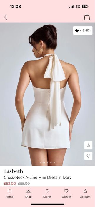 Бяла рокля Oh Polly