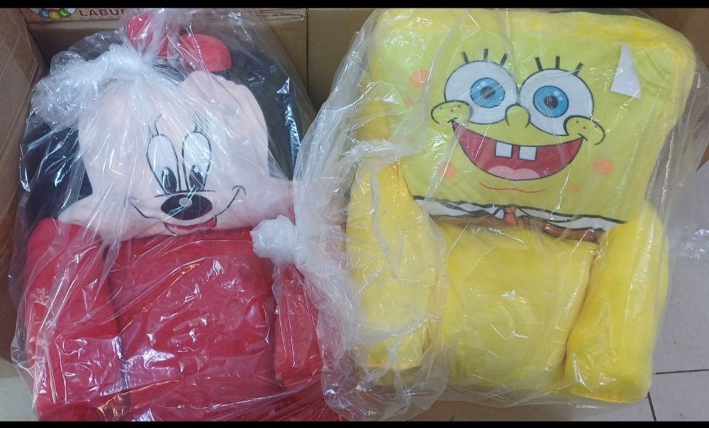 Плюшен фотьойл Спондж Боб