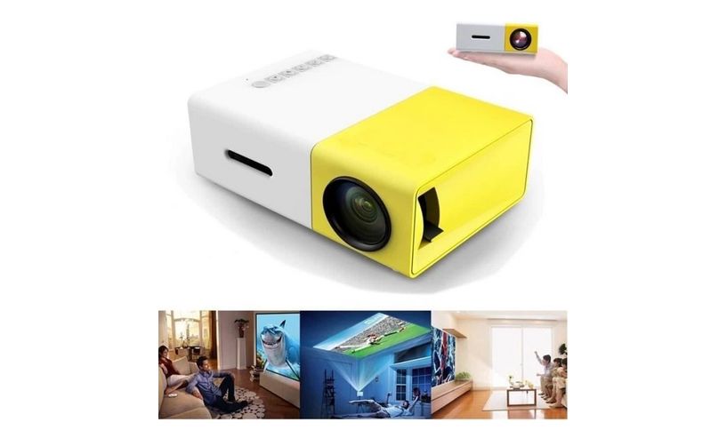 Mini videoproiector LED, proiector portabil Full HD (1080p), HDMI USB