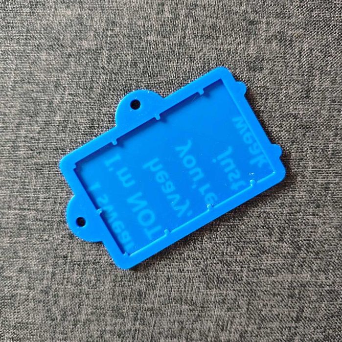 Забавни 3D принтирани етикети за багаж с хартиена вложка за контакти