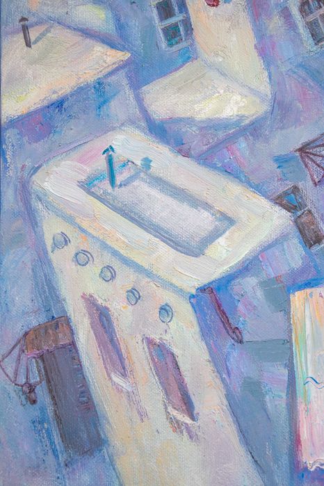 Картина Белая Бухара. 65х80 см. Холст, масло